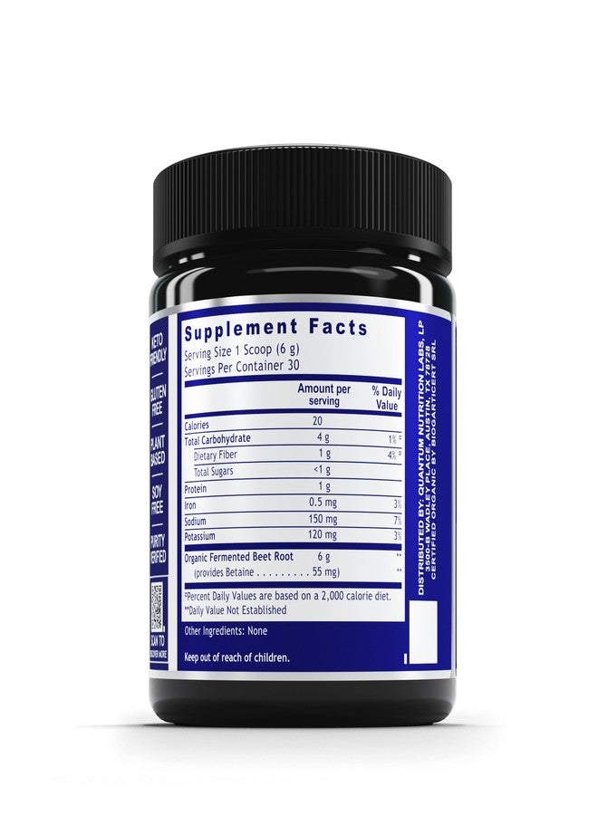 Quantum Nutrition QNL Qultured Fermented Beets - Organic Beet Root Powder - Heart Health Supplement - Offers Immunity Support - Vegan Beet Supplement - Natural Source of Nitrates - 6.3 oz - Image 2